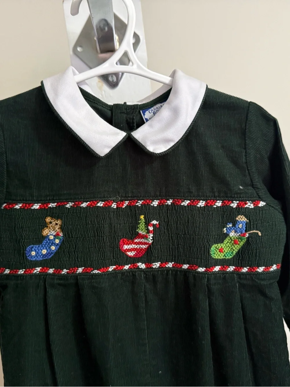 Carriage Boutiques Smocked Christmas Romper